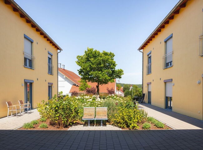 Blick vom Innenhof hinaus